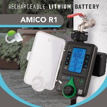 [레인] 아미코 R1 탭 워터 타이머 (충전형 배터리 내장) 수도연결 급수 컨트롤러